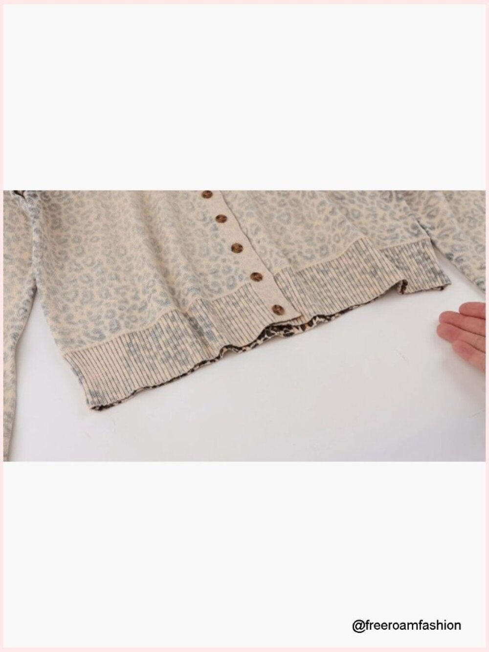 Button Up Lightweight Cropped Cardigan Long Sleeve Knit - Picture 6 of 7